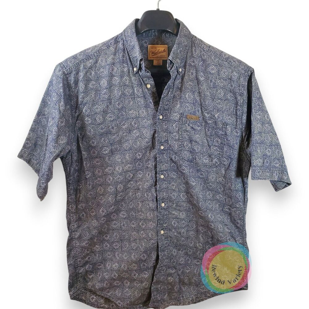 Vintage Woolrich L Southwestern Aztec Print Shirt